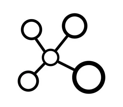 Molecule icon illustrated in vector on white background molecule icon illu... Stock Photos