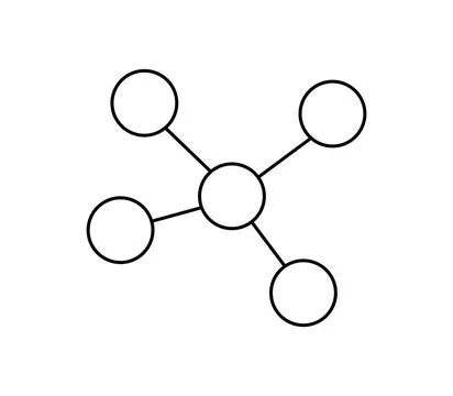 Molecule icon illustrated in vector on white background molecule icon illu... Stock Photos