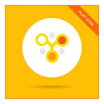 Molecule icon Stock-Illustration