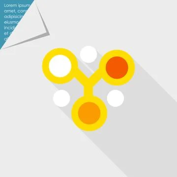 Molecule icon Illustrazione stock