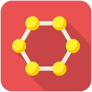 Molecule icon Stock Illustration
