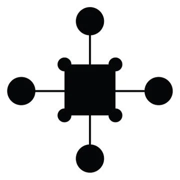 Molecule icon Stock Illustration