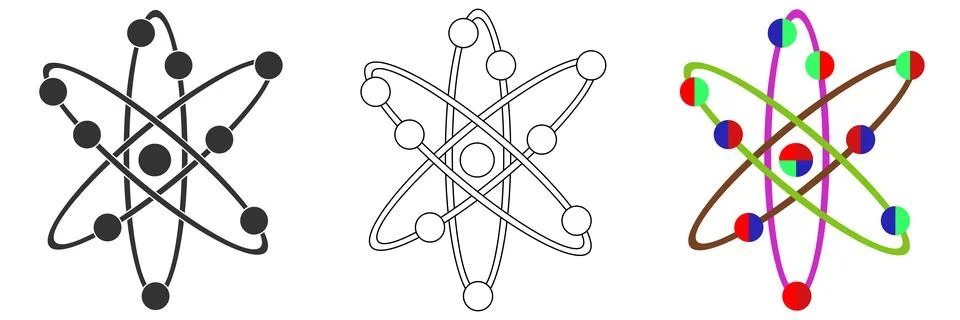 Molecule icon Stock Illustration