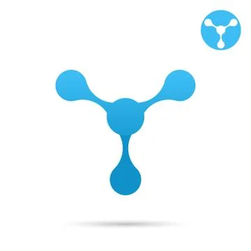 Molecule icon illustration Stock Illustration