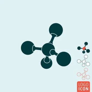 Molecule icon isolated Stock Illustration