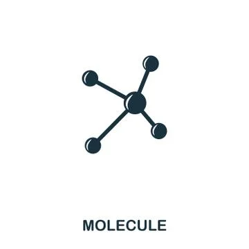 Molecule icon. Line style icon design. UI. Illustration of molecule icon Stock Illustration