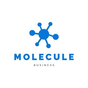 Molecule icon logo design inspiration Stock Illustration