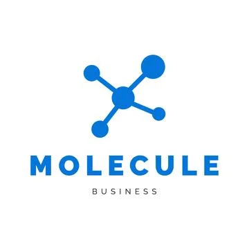 Molecule Icon Logo Design Template Stock Illustration