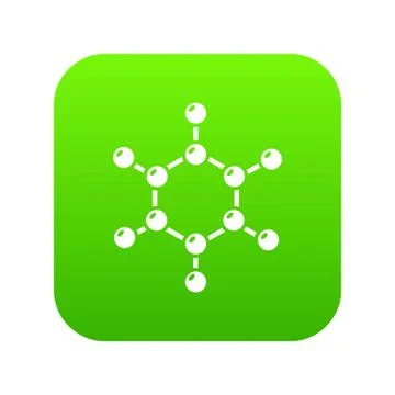 Molecule icon, simple black style Stock Illustration