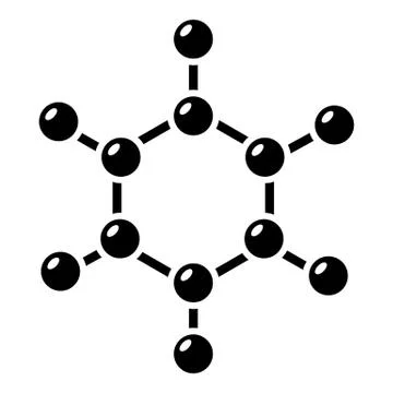Molecule icon, simple black style 스톡 일러스트
