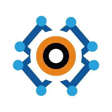 Molecule icon. Vector illustration Science Chemical Logo Stock Illustration