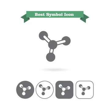 Molecule icons Stock-Illustration