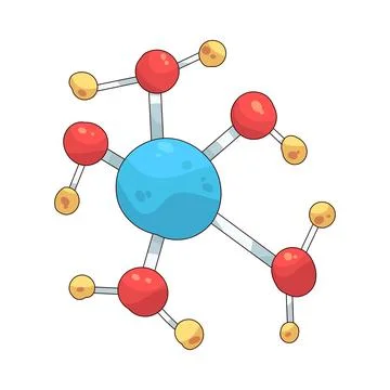 Molecule  illustration Stock Illustration