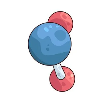 Molecule illustration Illustrazione stock