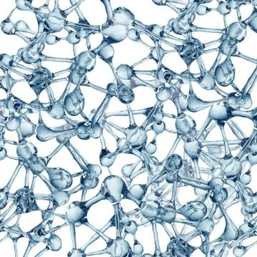 Molecule illustration over blue background, Life and biology, medicine 스톡 일러스트