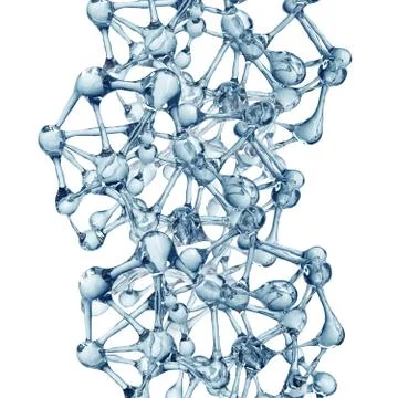 Molecule illustration over blue background, Life and biology, medicine 스톡 일러스트