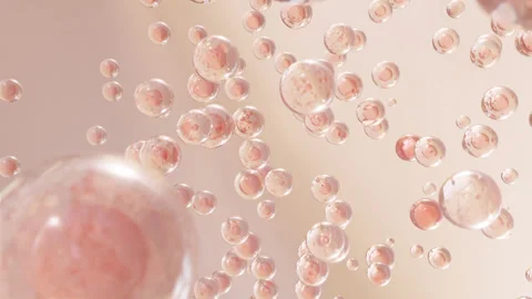 Molecule inside a liquid bubble. Essence Ball Molecules. 動画素材 278088345