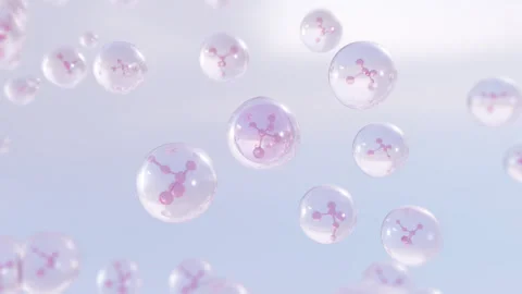 Molecule inside a liquid bubble. Essence Ball Molecules. 動画素材 278231266
