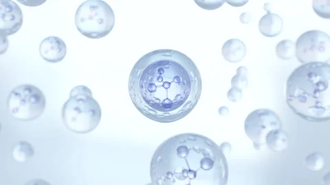 Molecule inside a liquid bubble 動画素材 270764942