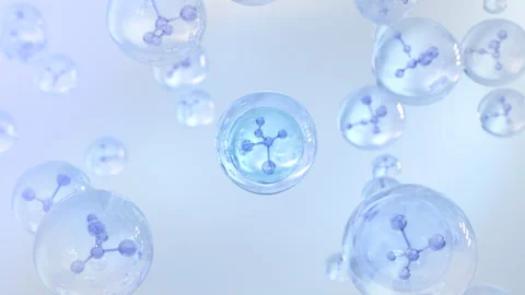 Molecule inside a liquid bubble. 動画素材 274095107