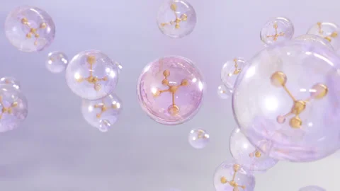 Molecule inside a liquid bubble 動画素材 274786080