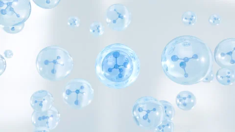 Molecule inside a liquid bubble. 動画素材 277534886