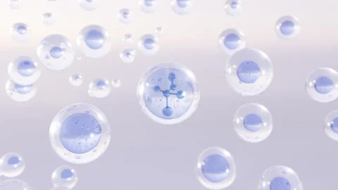 Molecule inside a liquid bubble. 動画素材 278476594