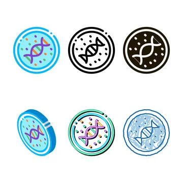 Molecule in lab glass test ware simplified biomaterial vector イラスト素材