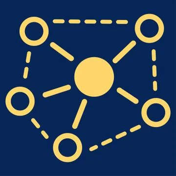 Molecule Links icon 스톡 일러스트