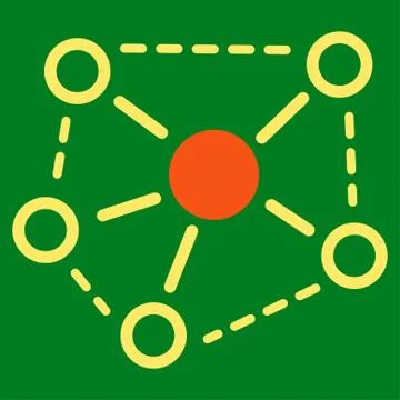 Molecule Links icon Stock Illustration