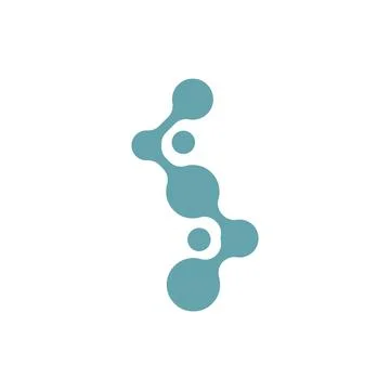 Molecule logo icon 스톡 일러스트
