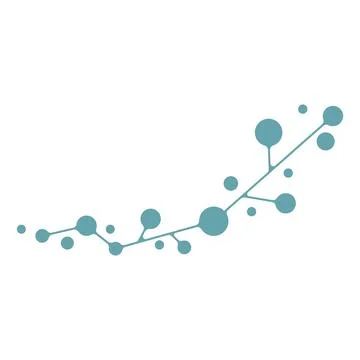 Molecule logo icon Stock Illustration