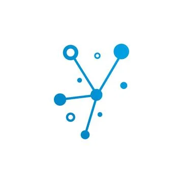 Molecule logo illustration Stock Illustration