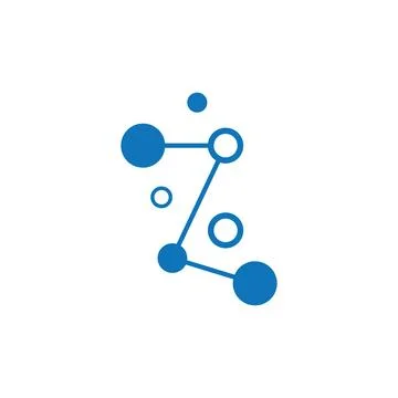 Molecule logo illustration Stock Illustration