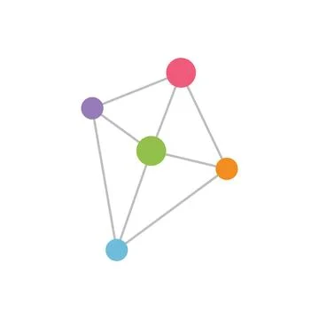 Molecule logo illustration Stock Illustration
