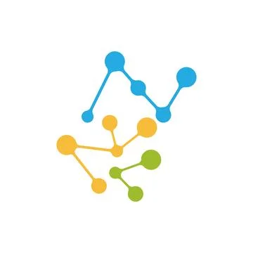 Molecule logo illustration Stock Illustration