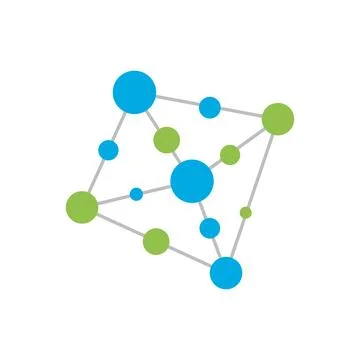 Molecule logo illustration Stock Illustration