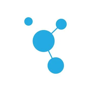 Molecule logo illustration Stock Illustration