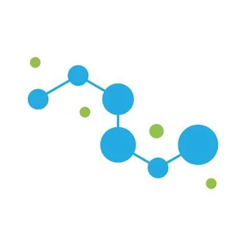Molecule logo illustration Stock Illustration