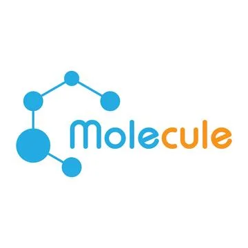 Molecule logo illustration Illustrazione stock