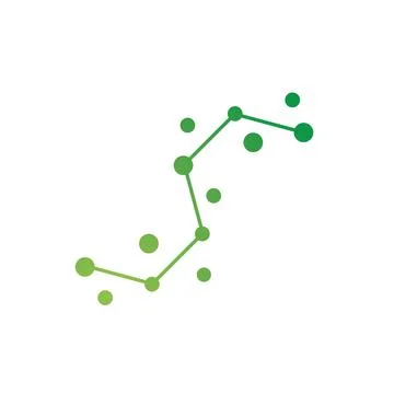 Molecule logo illustration Stockillustratie