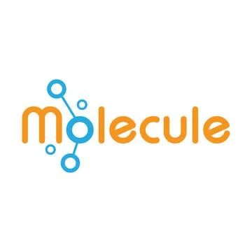 Molecule logo illustration Illustrazione stock