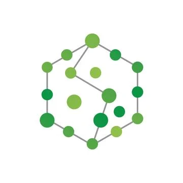 Molecule logo illustration Stock Illustration