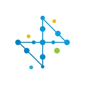Molecule logo illustration Stock Illustration