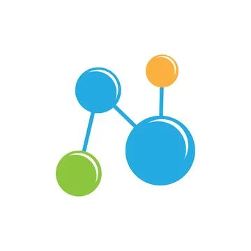Molecule logo illustration Stock Illustration