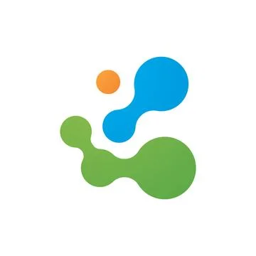 Molecule logo illustration Stock Illustration