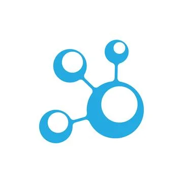 Molecule logo illustration Stock Illustration