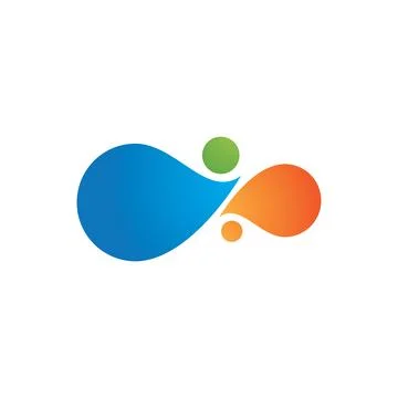Molecule logo illustration Stock Illustration