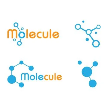 Molecule logo illustration Stock Illustration