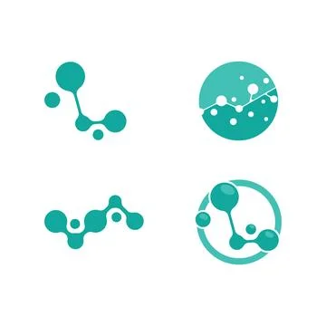 Molecule logo illustration Stock-Illustration